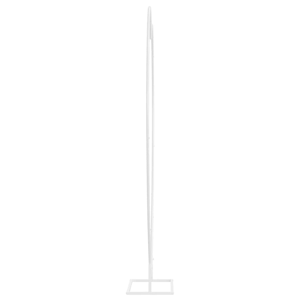 Сватбена арка Бяло 195 x 35 x 211 см Стомана - Thumbnail 6