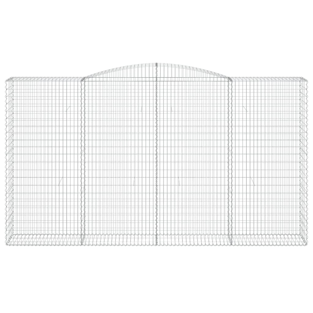Габионни кошници арка 7 бр 400x50x220/240 см поцинковано желязо - VL3147079 - Thumbnail 4