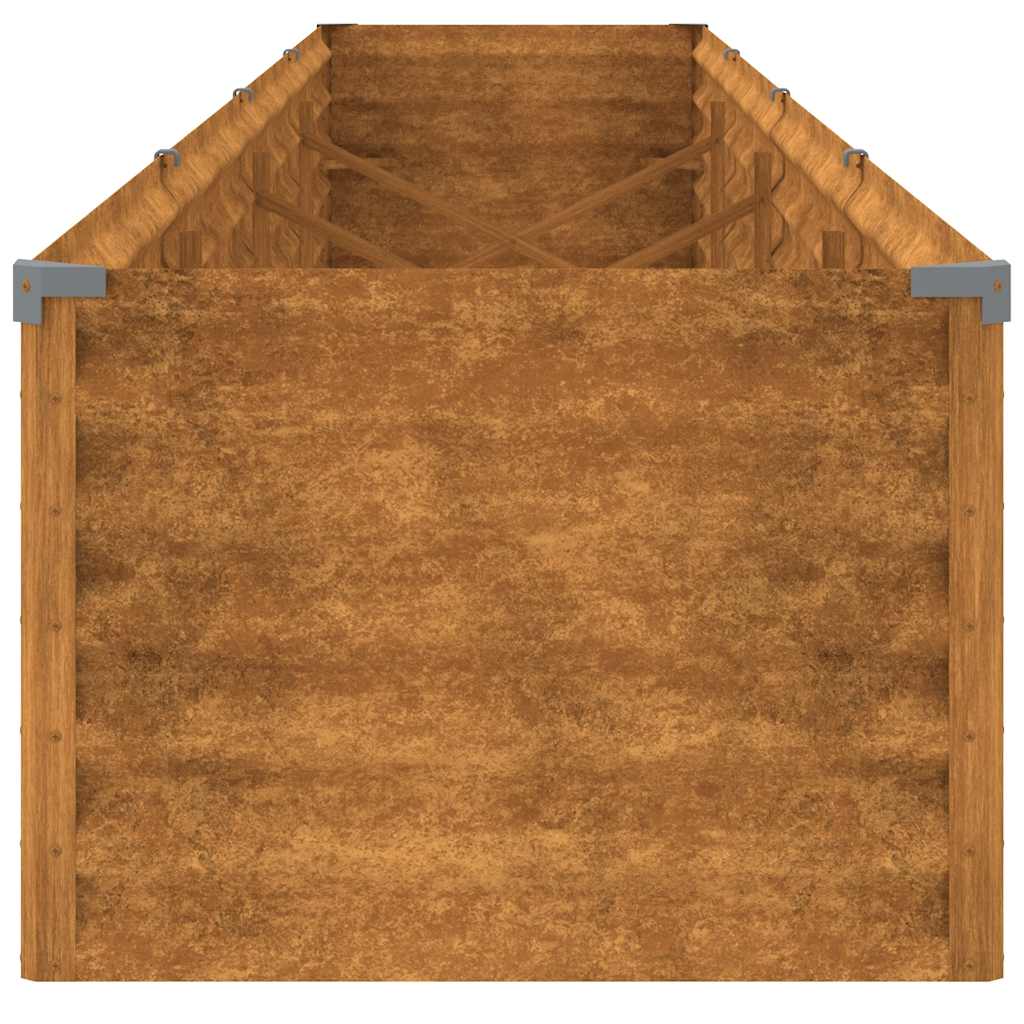 Повдигната градинска леха 386x50x36 см, кортенова стомана - VL151978 - Thumbnail 5