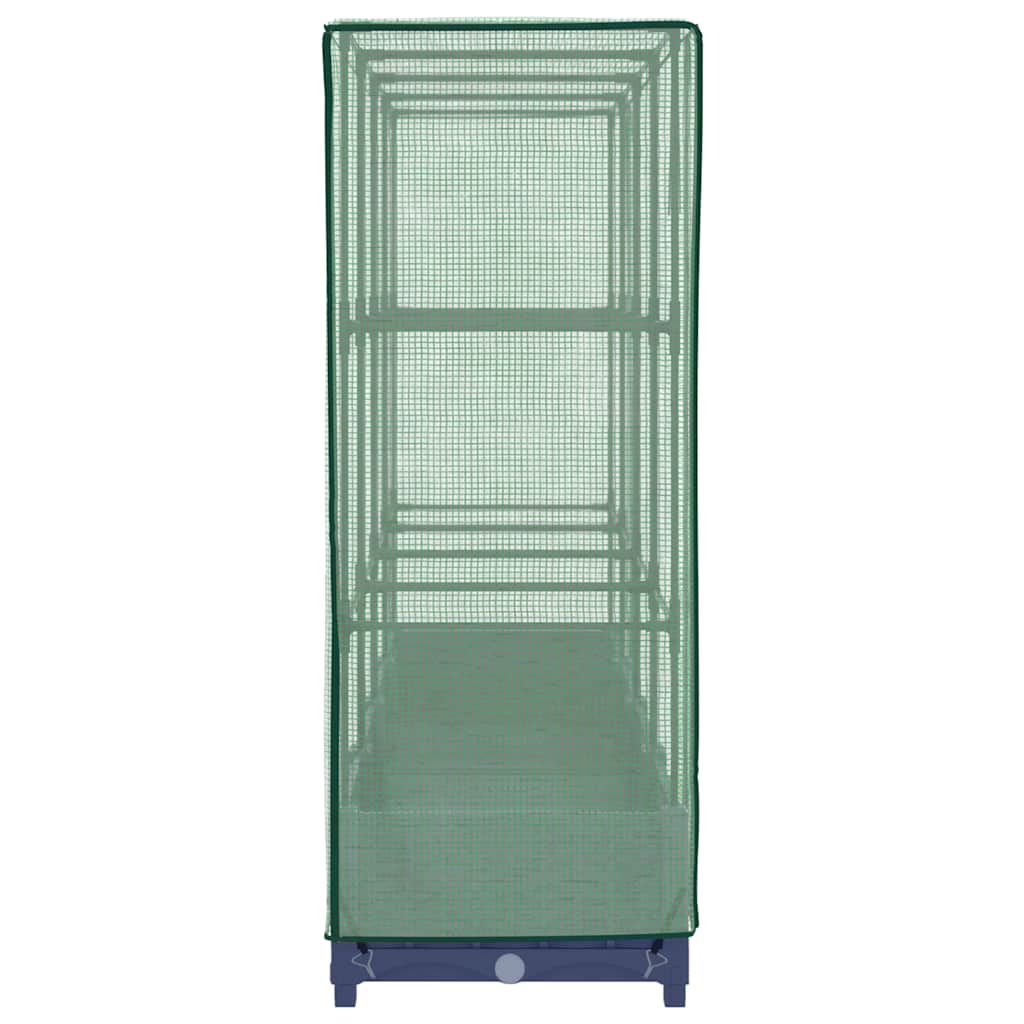 Повдигнато легло с покривало за оранжерия, ратанова имитация, 160x40x123 см - VL4015826 - Thumbnail 5