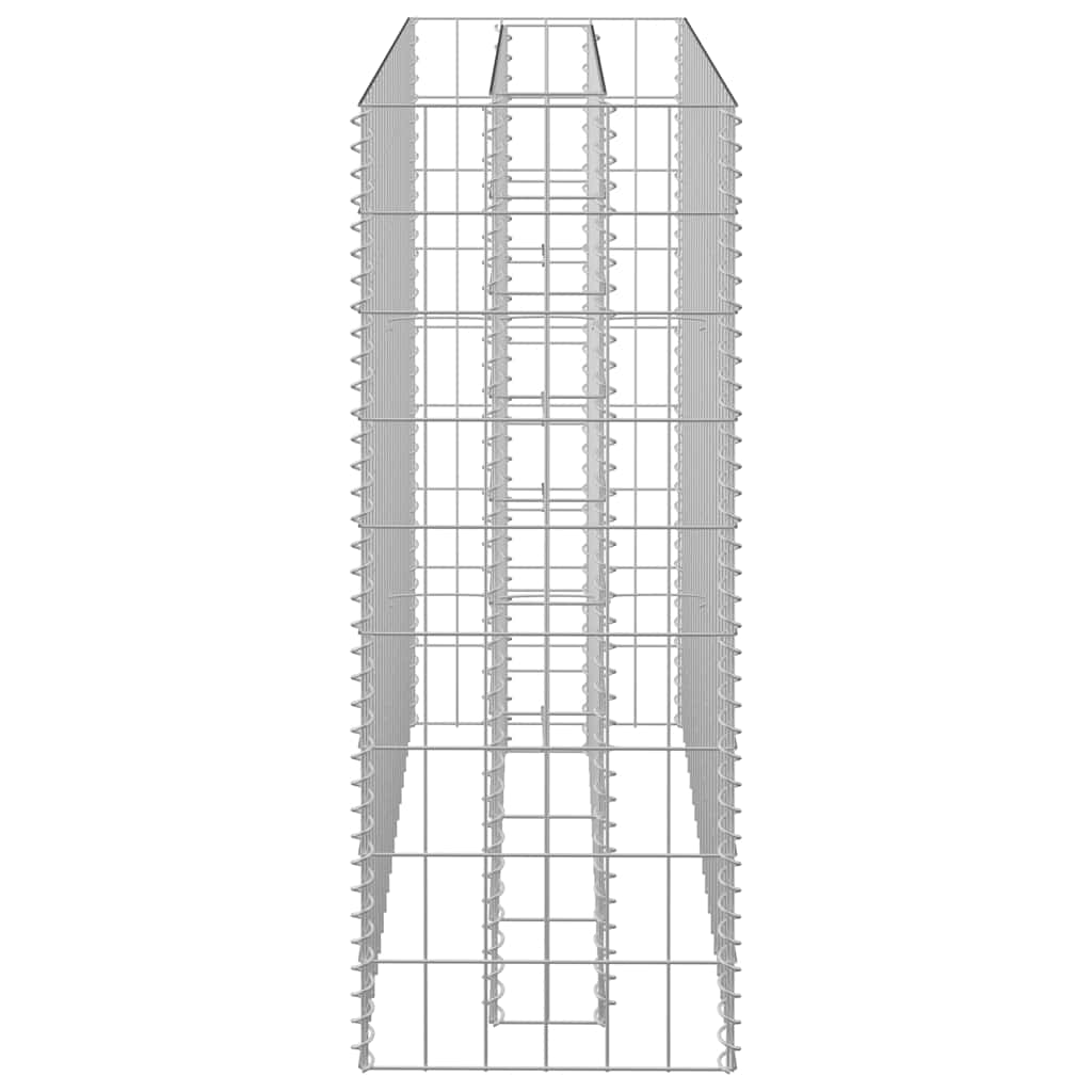 Габион повдигната леха, поцинкована стомана, 90x30x90 cм - VL145631 - Image 5