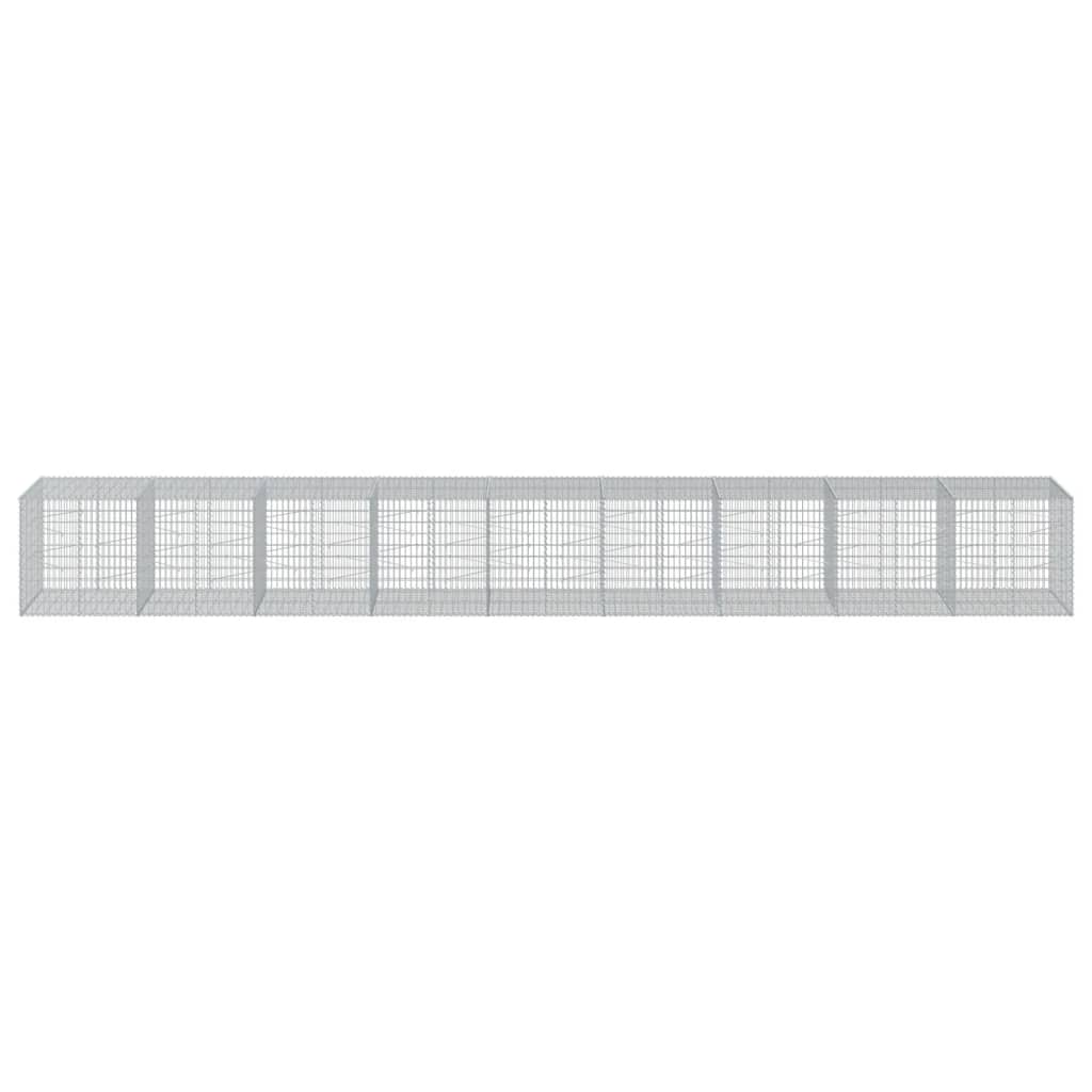 Габионна кошница с покритие, 900x100x100 см, поцинковано желязо - VL3295206 - Image 3