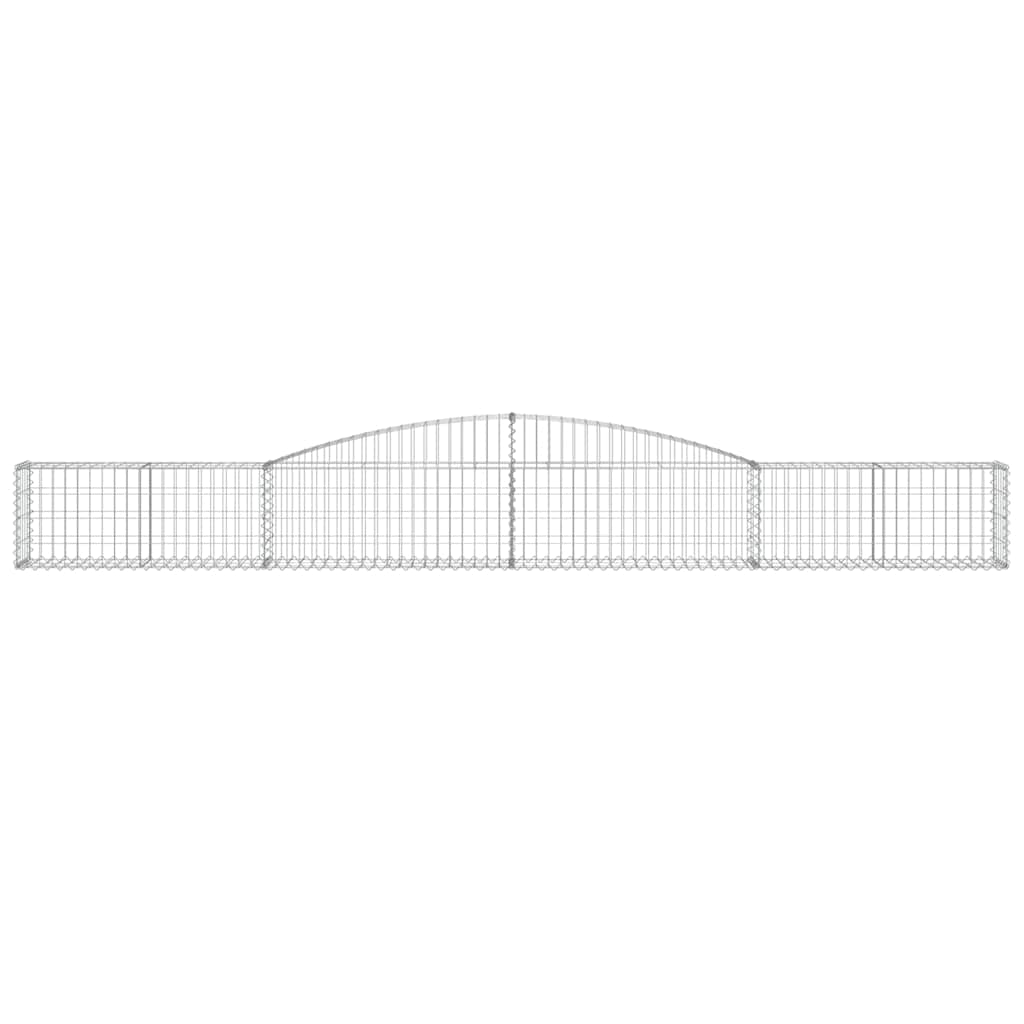 Габионни кошници арка 2 бр 400x30x40/60 см поцинковано желязо - VL3146827 - Thumbnail 4