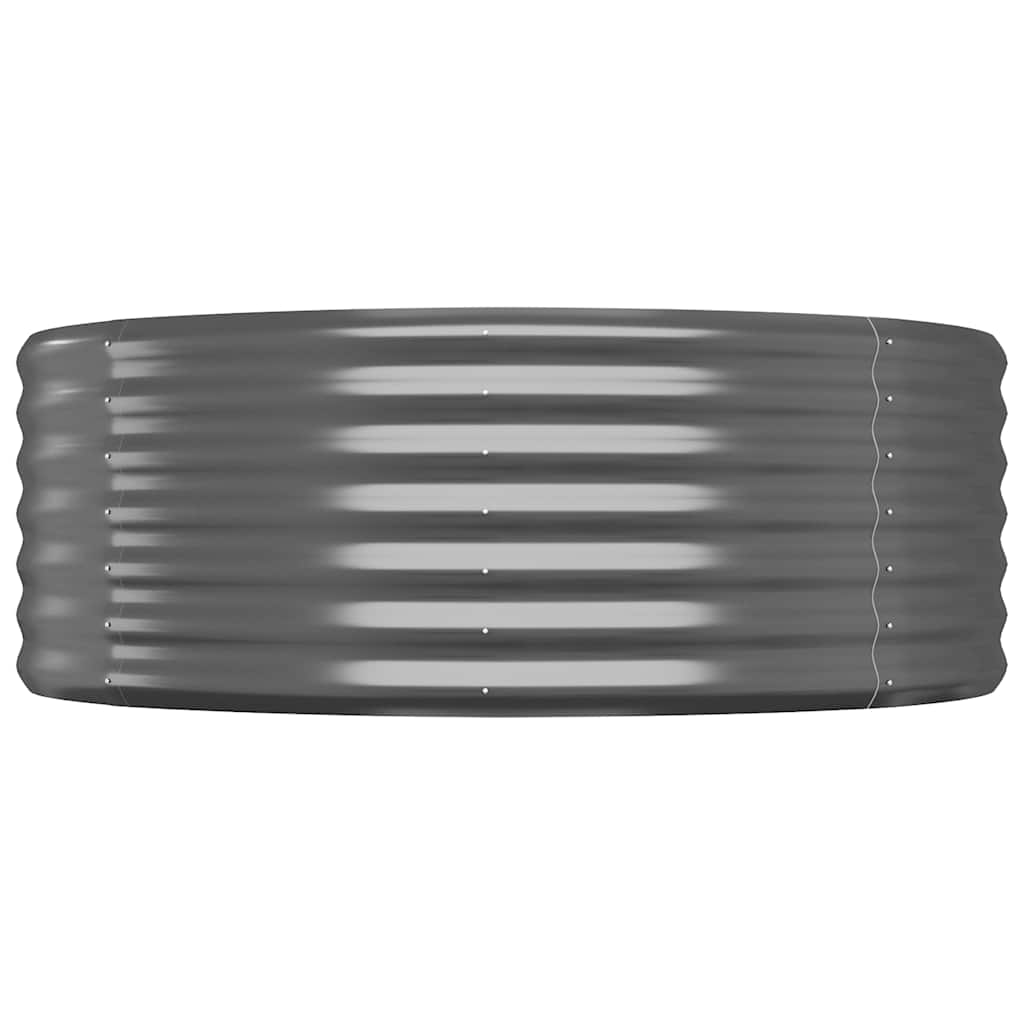 Градинска повдигната леха поцинкована стомана антрацит - VL319011 - Thumbnail 4