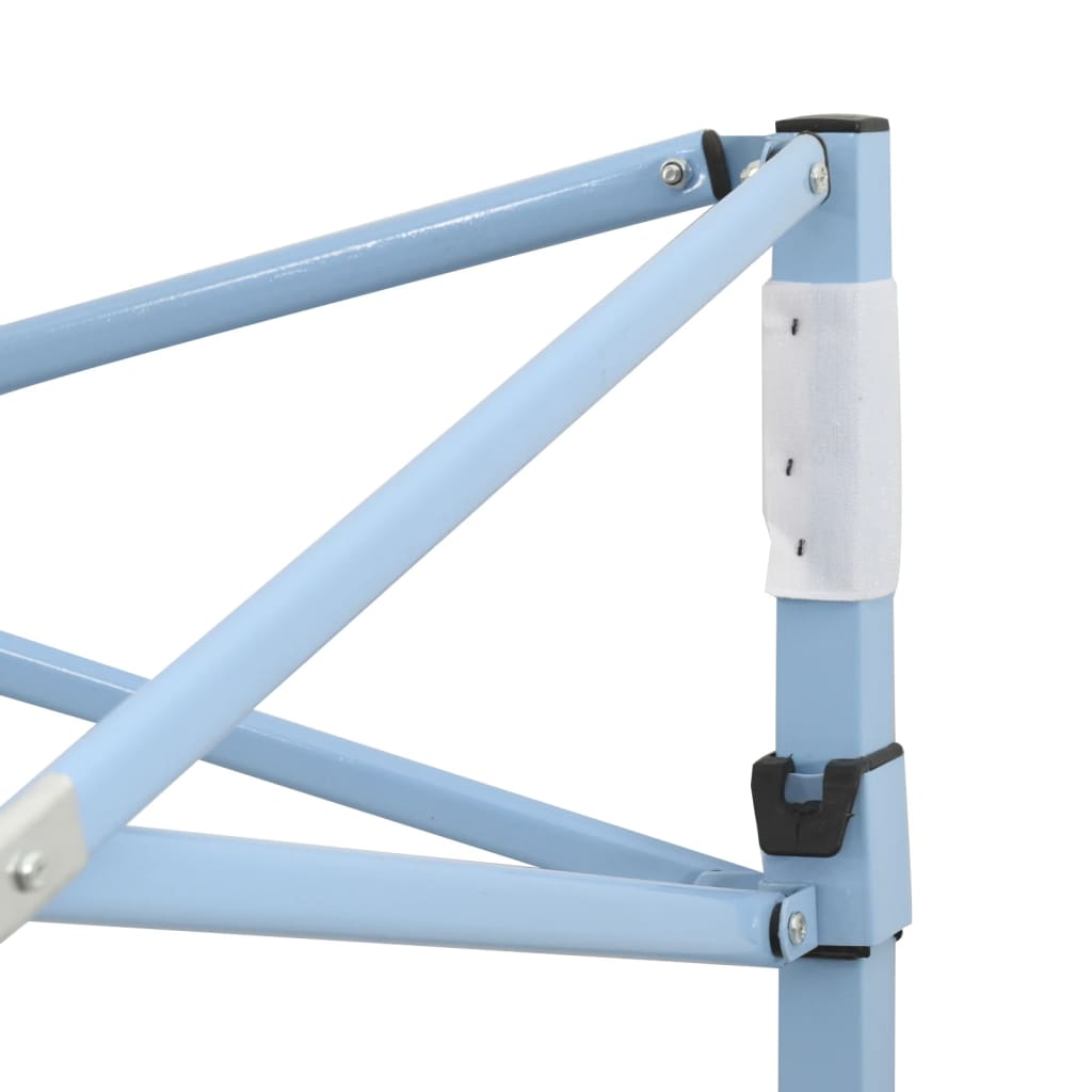 Сгъваема парти шатра с 4 странични стени 2x2 м стомана кремава - VL48882 - Thumbnail 6