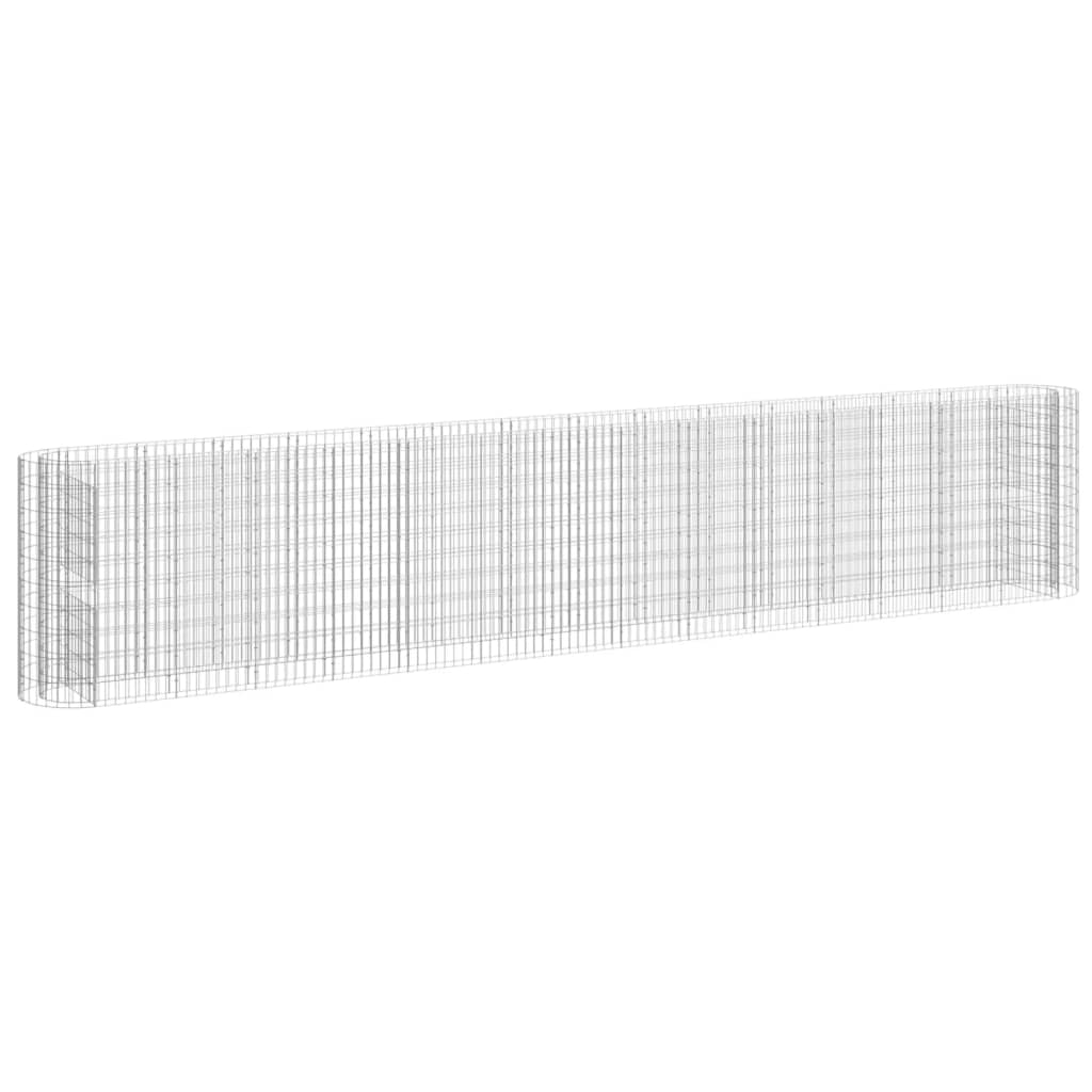 Габион повдигната леха, поцинковано желязо, 540x50x100 cм - VL152038 - Image 2