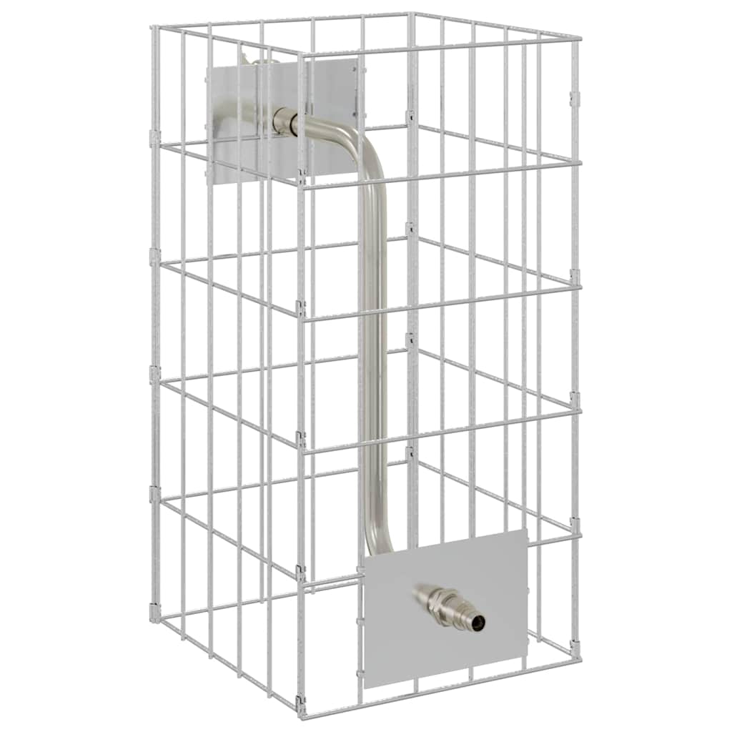 Габионен кран Сребрист 26 x 25 x 50 см Неръждаема стомана - VL42013413 - Thumbnail 8