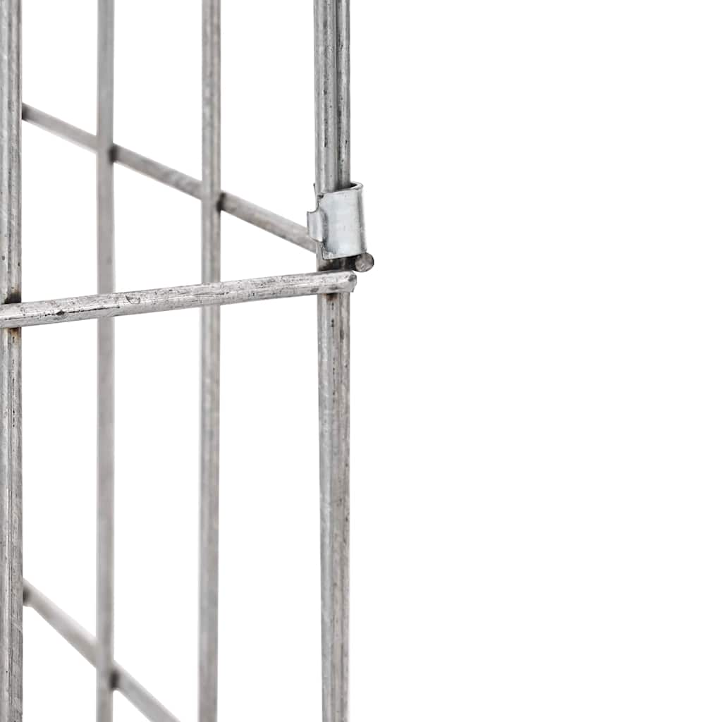 Габионен кран Сребрист 26 x 25 x 50 см Неръждаема стомана - VL42013413 - Thumbnail 11