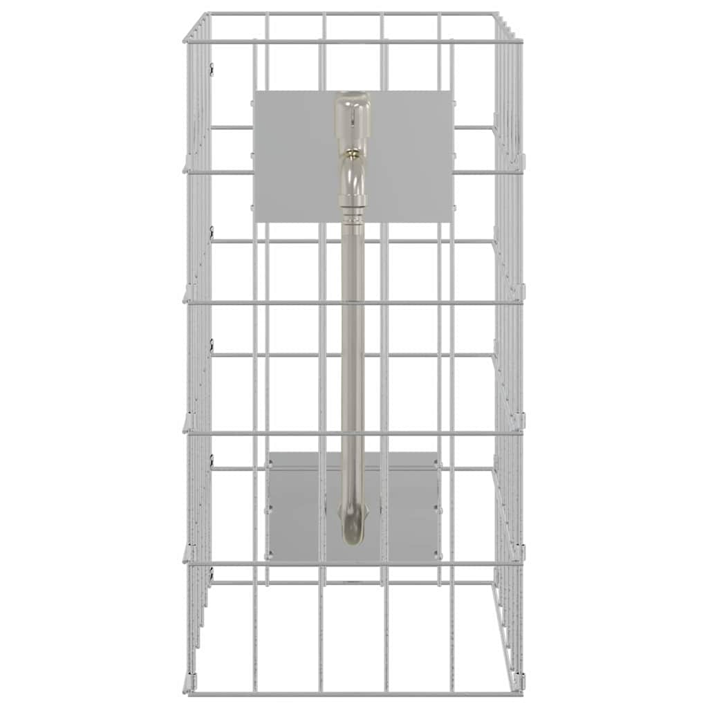 Габионен кран Сребрист 26 x 25 x 50 см Неръждаема стомана - VL42013413 - Thumbnail 4