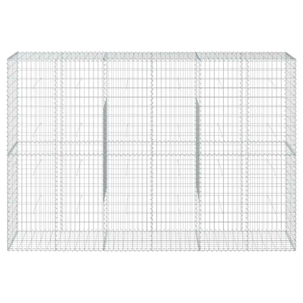Габионна кошница с покритие, 300x50x200 см, поцинковано желязо - VL3295168 - Thumbnail 3