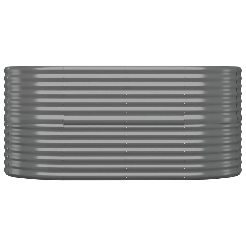 Градинска повдигната леха поцинкована стомана сиво - VL318949 - Image 3