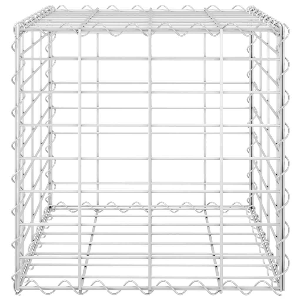 Кубичен габион повдигната леха, стоманена тел, 40x40x40 cм - VL145649 - Thumbnail 4