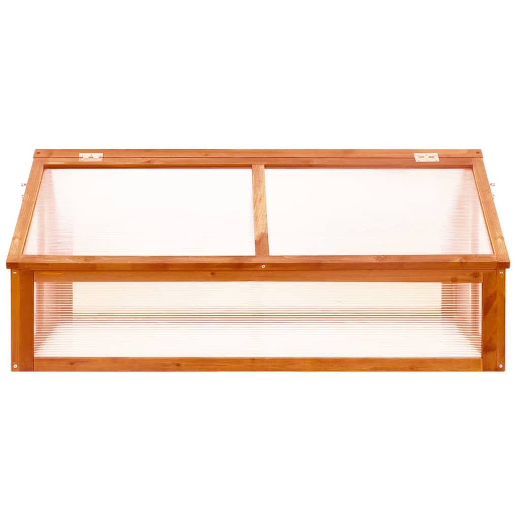 Оранжерия, kафяв, 114x80x50 см, чамово дърво - Image 3