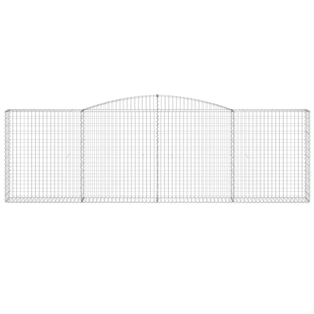 Габионни кошници арка 9 бр 400x30x120/140 см поцинковано желязо - VL3146886 - Image 4