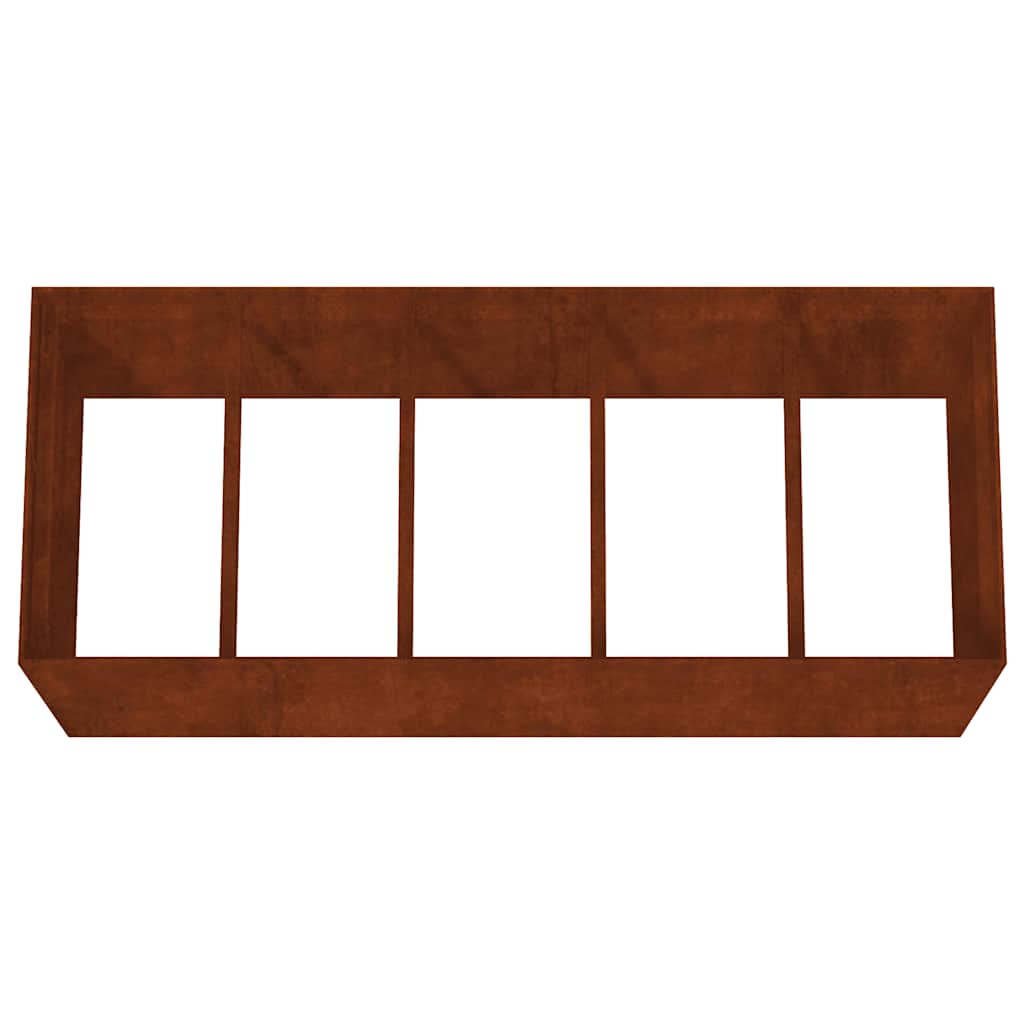 Градинска повдигната леха 200x80x80 см кортенова стомана - VL824539 - Thumbnail 5