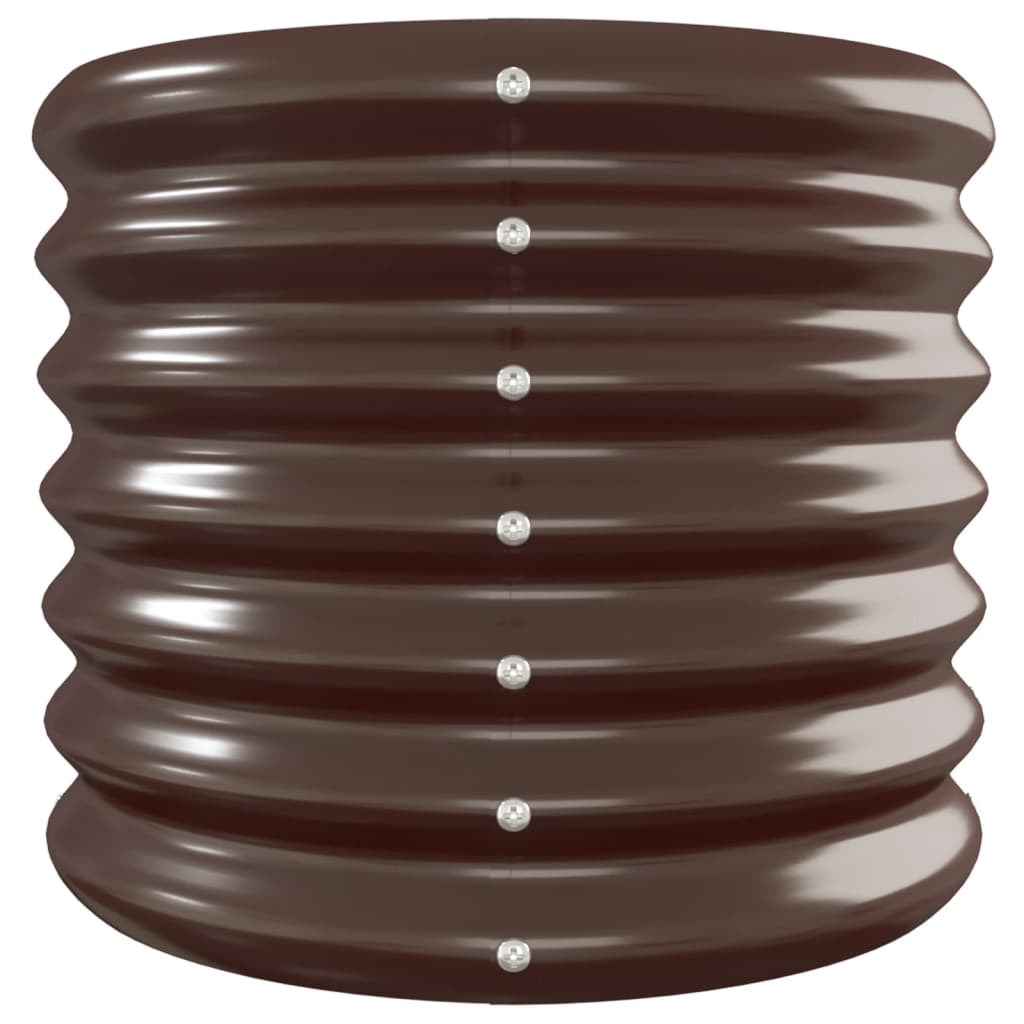 Градинска повдигната леха поцинкована стомана кафяво - VL318880 - Image 4