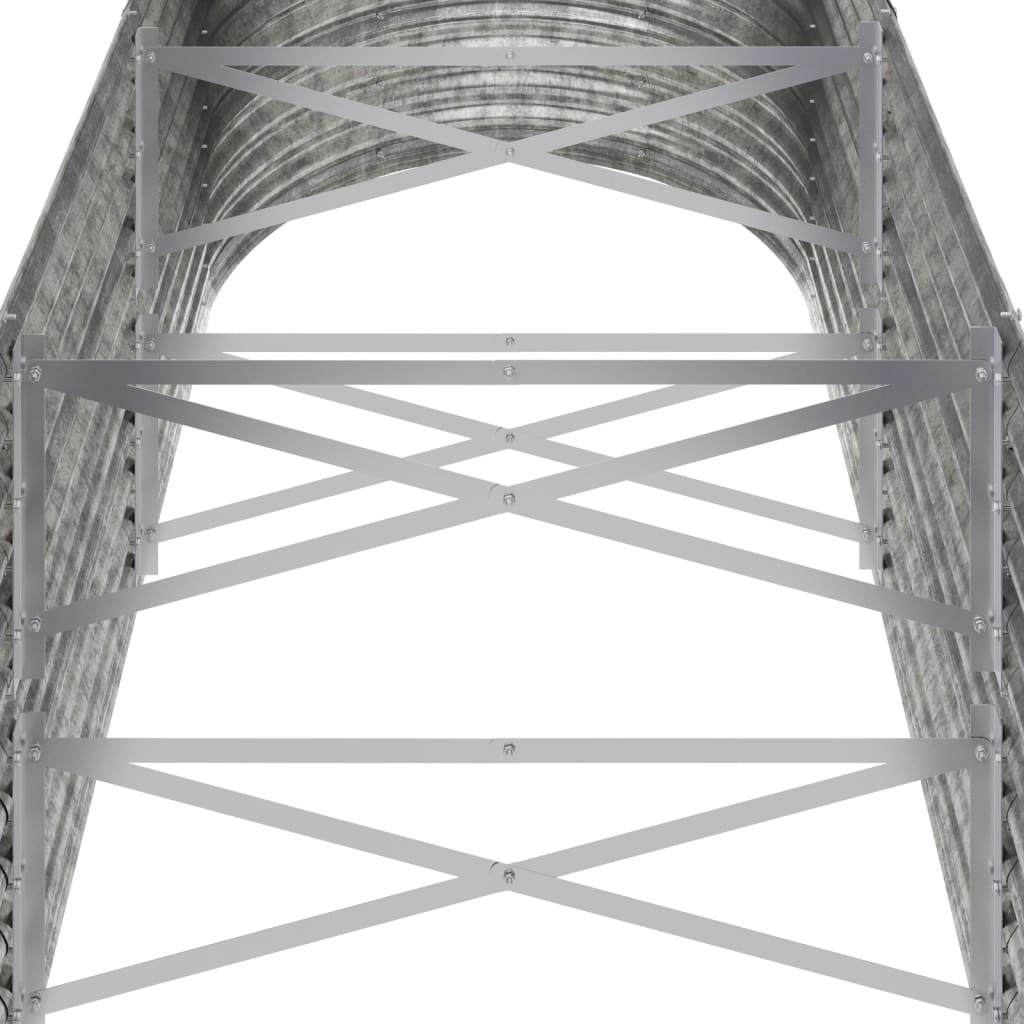 Градинска повдигната леха поцинкована стомана сребрист - VL318957 - Image 5