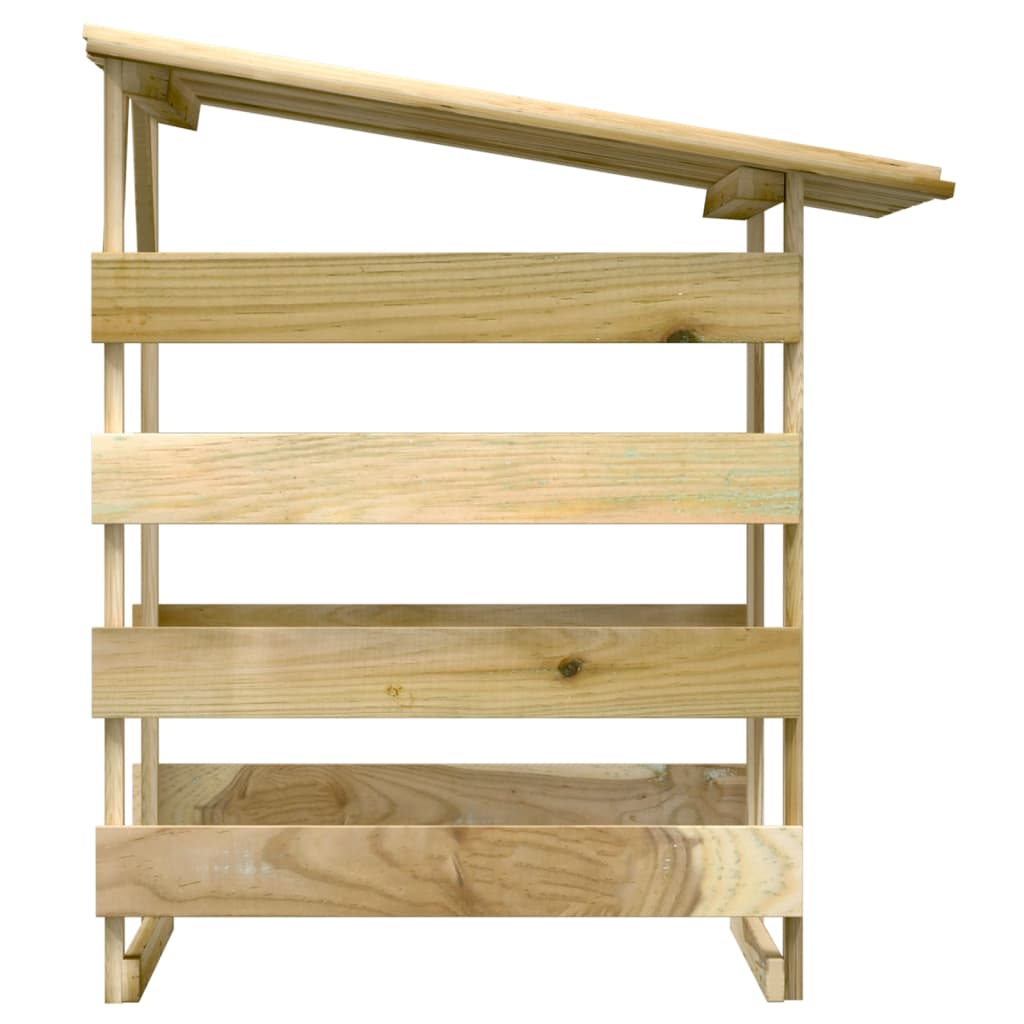 Пергола с покрив, 100x90x100 см, импрегнирано борово дърво - Thumbnail 4