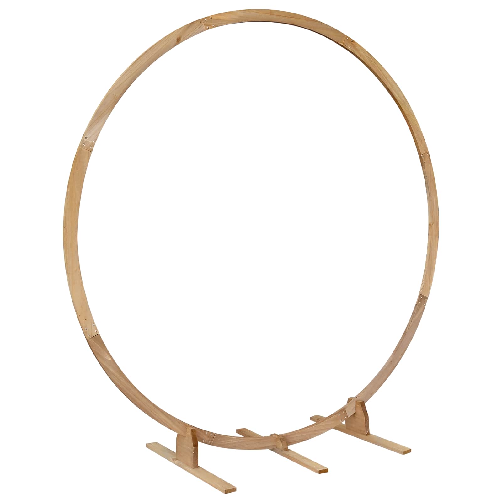 Сватбена арка Светло кафяво 224 x 80 x 220 см Солиден бор - Thumbnail 5