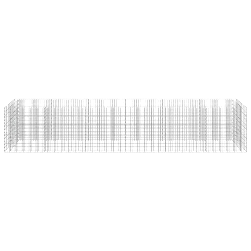 Габион повдигната леха, поцинкована стомана, 540x90x100 cм - VL143554 - Thumbnail 5