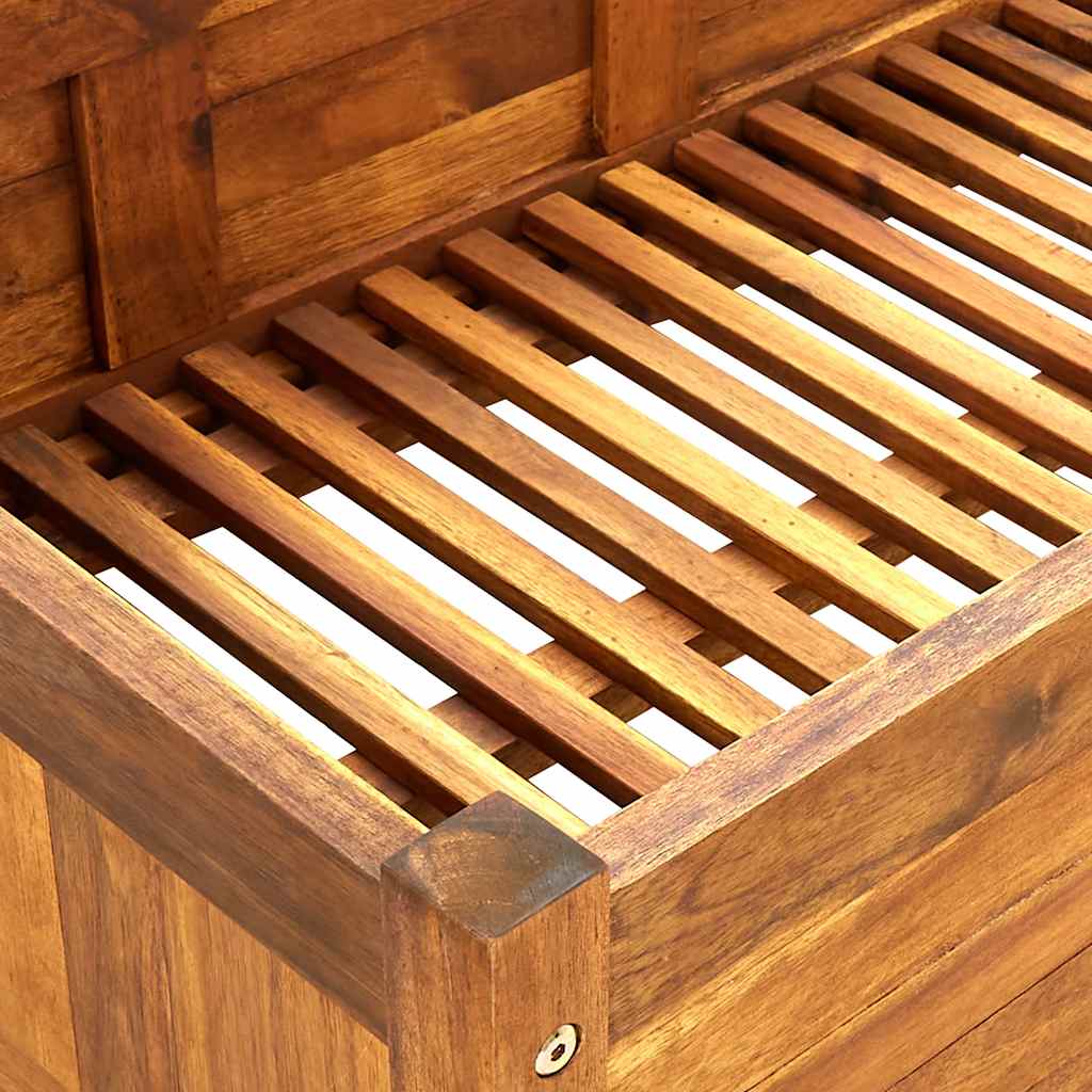 Градинска повдигната леха, акациево дърво, 200x50x25 см - VL42568 - Image 7