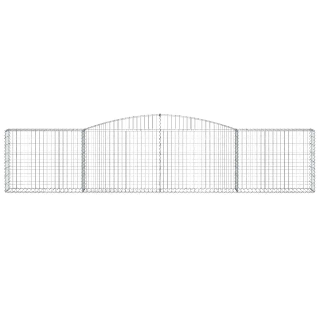 Габионни кошници арка 20 бр 400x30x80/100 см поцинковано желязо - VL3146863 - Thumbnail 4
