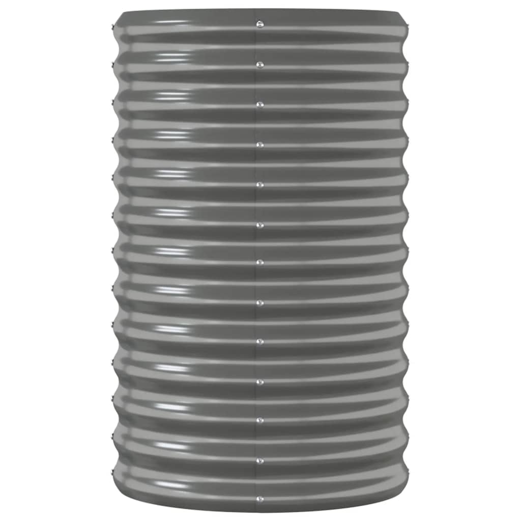 Градинска повдигната леха поцинкована стомана сиво - VL318889 - Image 4