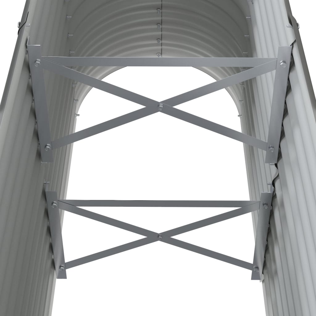 Градинска повдигната леха поцинкована стомана сиво - VL318889 - Image 5