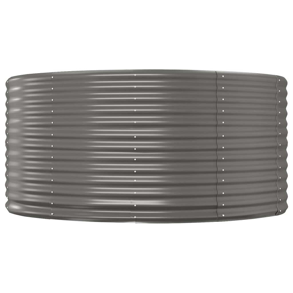 Градинска повдигната леха поцинкована стомана сиво - VL319089 - Image 3