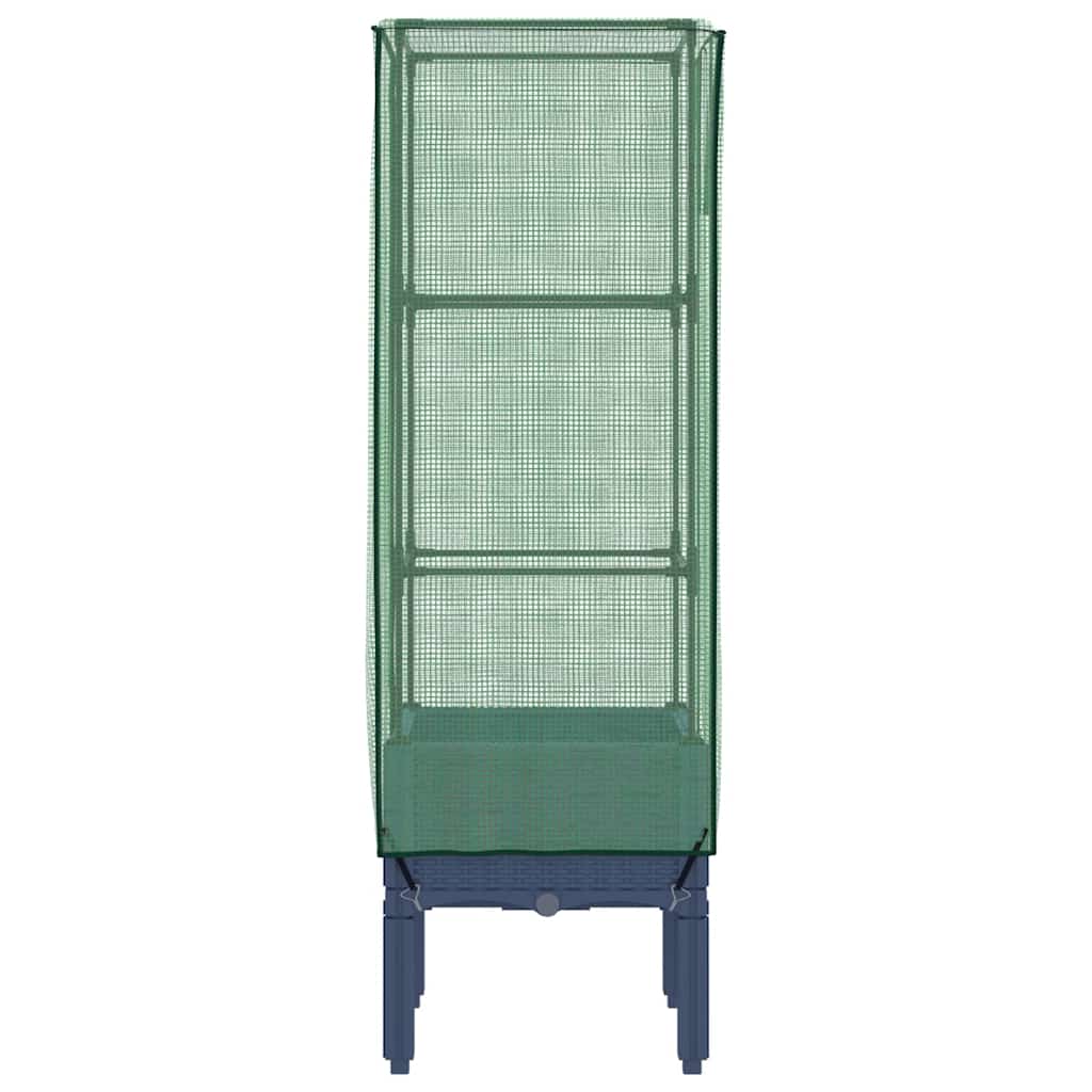 Повдигнато легло с оранжерия калъф, ратанов вид, 40x40x140 см - VL4015832 - Thumbnail 5