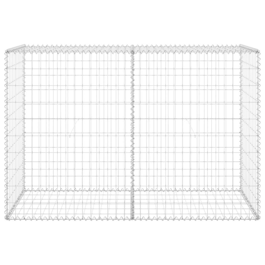 Габионна стена с капаци, поцинкована стомана, 150x60x100 см - VL147814 - Image 4