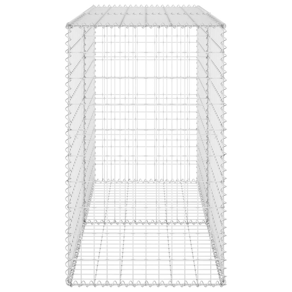 Габионна стена с капаци, поцинкована стомана, 150x60x100 см - VL147814 - Image 5