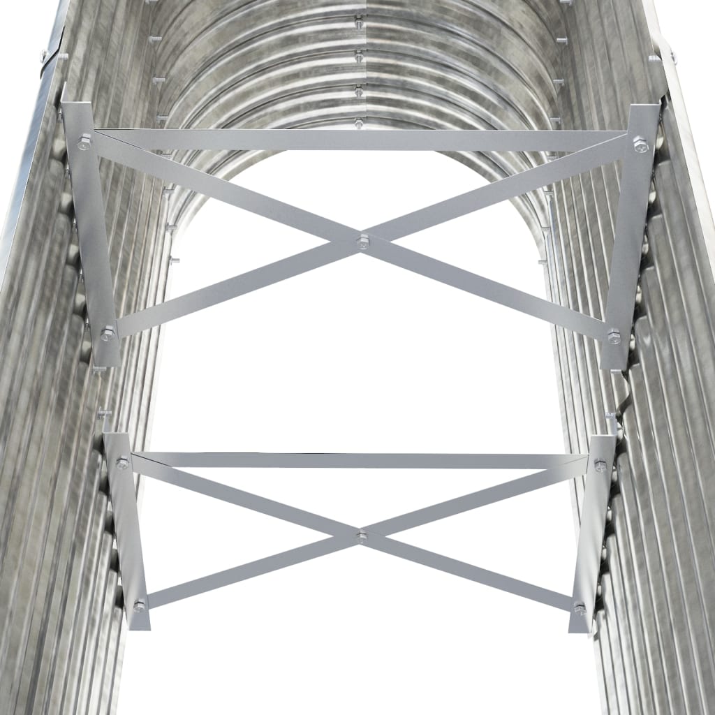 Градинска повдигната леха поцинкована стомана сребрист - VL318892 - Image 5