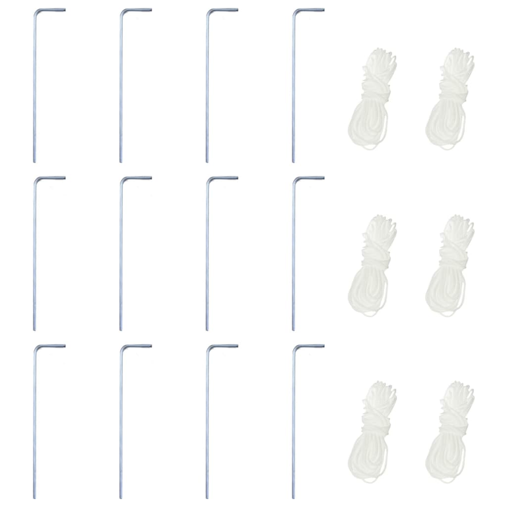 Шестоъгълна pop-up шатра с 6 стени сива 3,6x3,1 м - VL42111 - Thumbnail 10