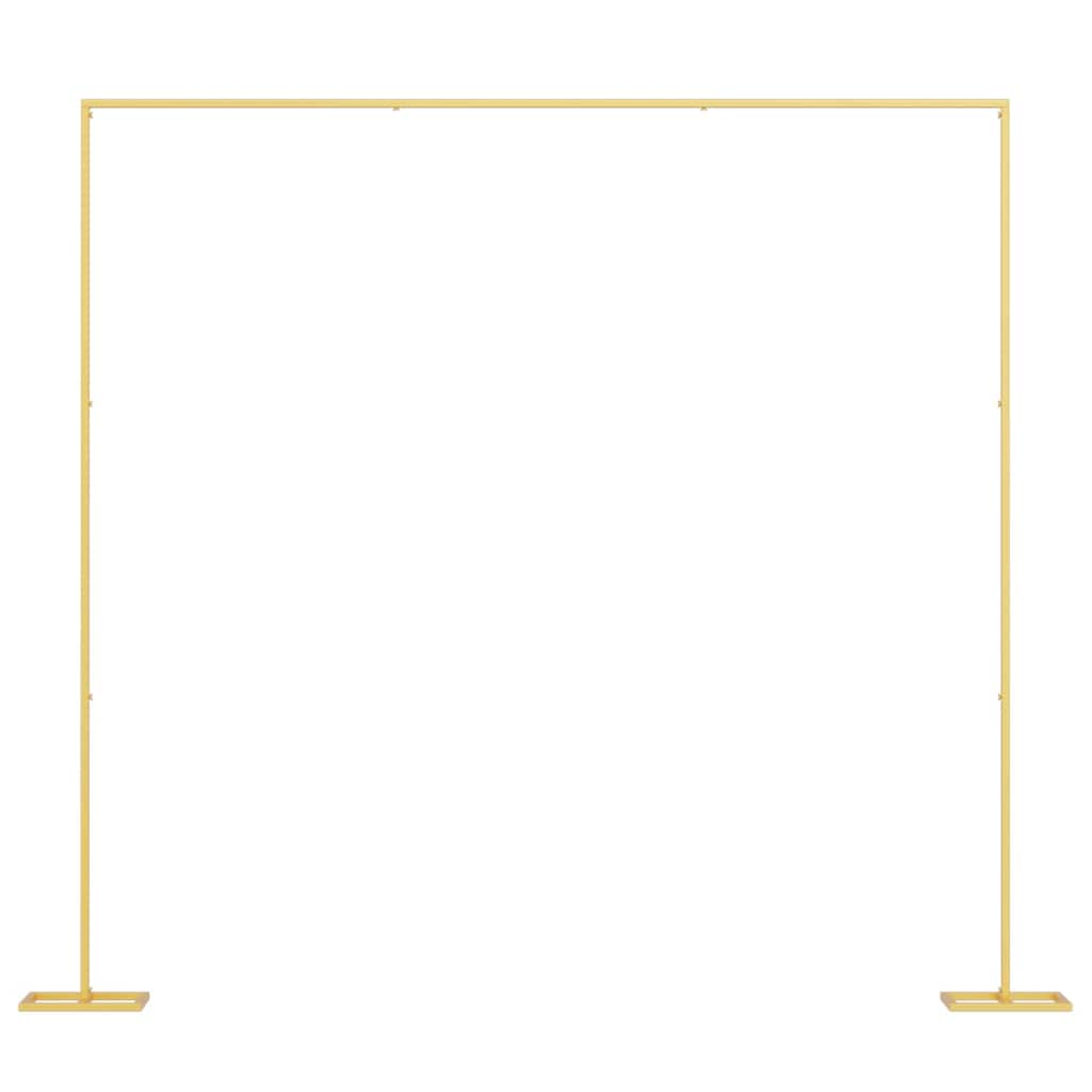 Сватбена арка Златист 338 x 35 x 300 см Стомана - VL42023041 - Thumbnail 2