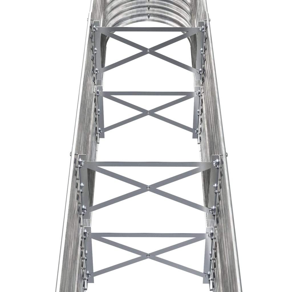 Градинска повдигната леха поцинкована стомана сребрист - VL318897 - Image 5