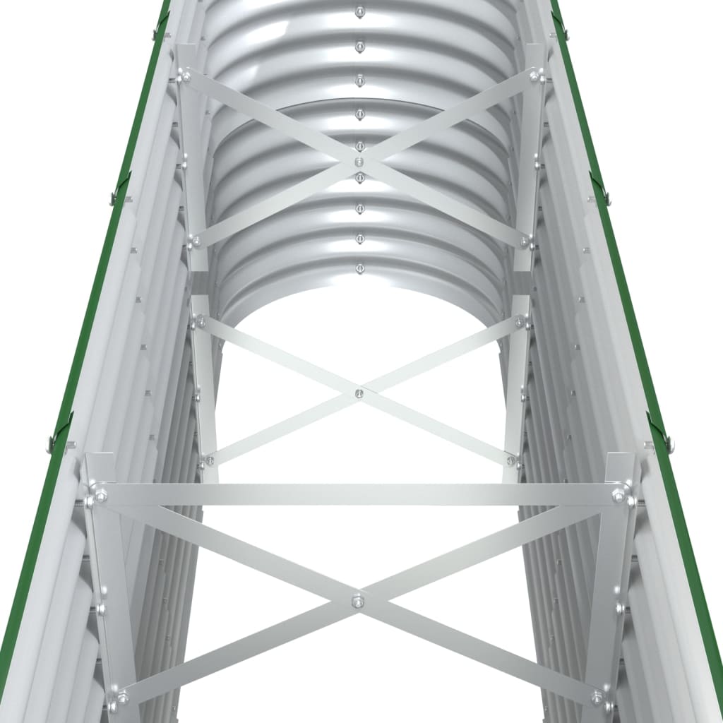 Градинска повдигната леха прахово боядисана стомана зелена - VL318908 - Image 5