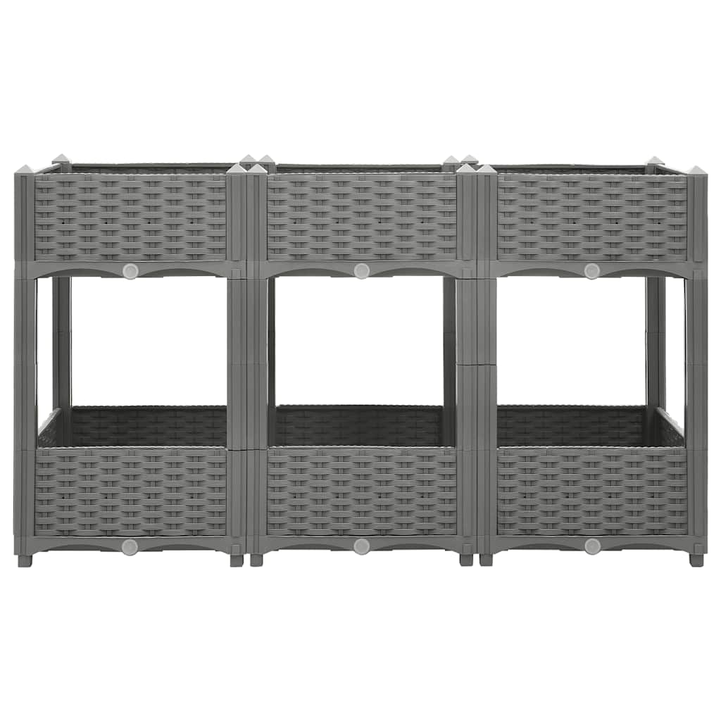 Повдигната леха, 120x40x71 см, полипропилен - VL153299 - Image 3