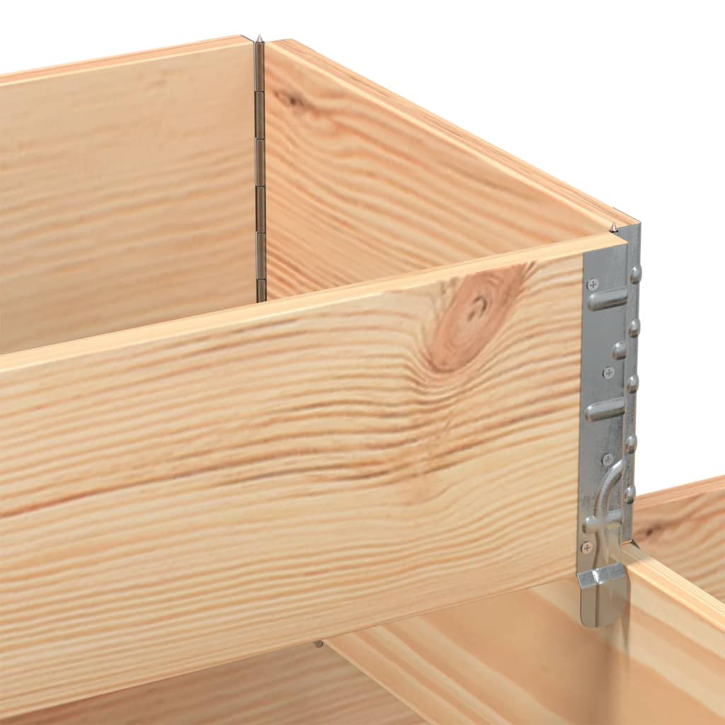 3-степенна повдигната леха 120x80 см масивна борова дървесина - VL4010313 - Thumbnail 7