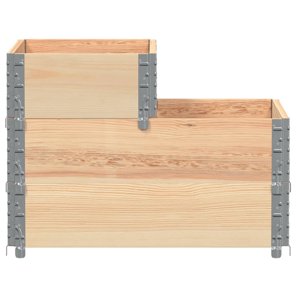 3-степенна повдигната леха 120x80 см масивна борова дървесина - VL4010313 - Thumbnail 4