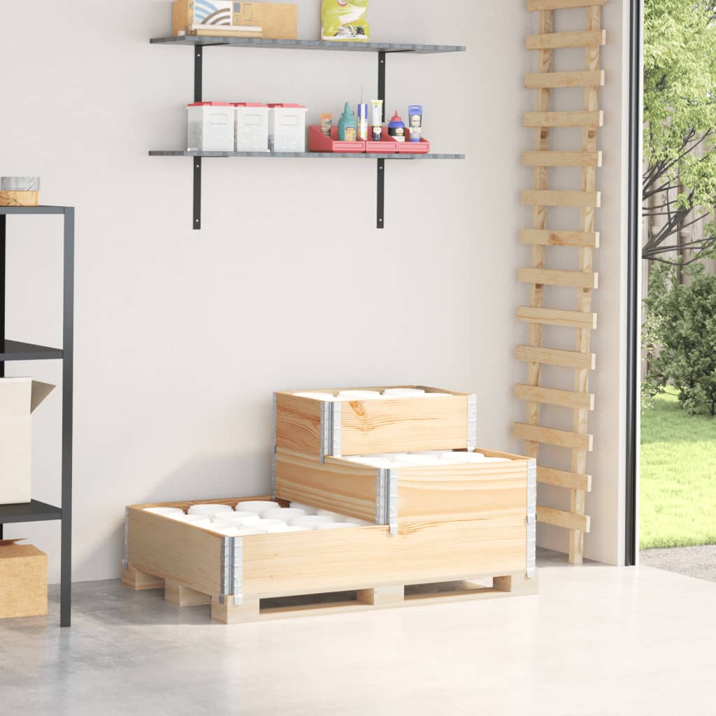 3-степенна повдигната леха 120x80 см масивна борова дървесина - VL4010313