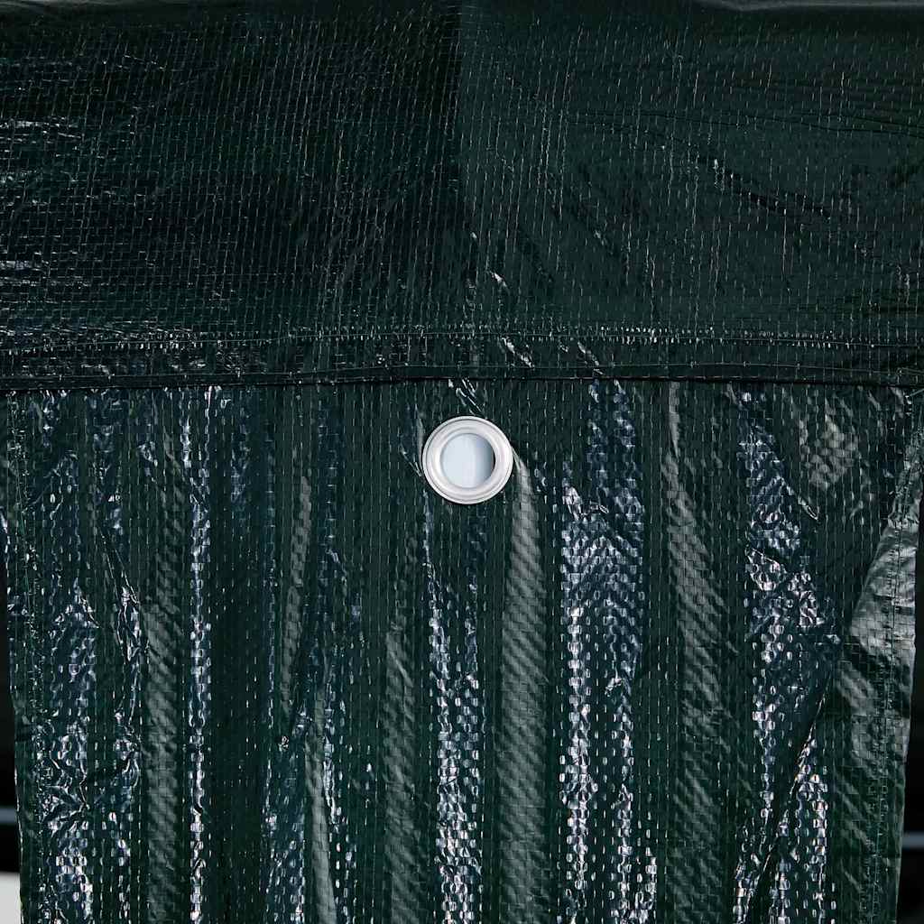 Парти шатър Зелен 600 x 400 x 266 см Полиетилен и стомана - VL42003432 - Thumbnail 8