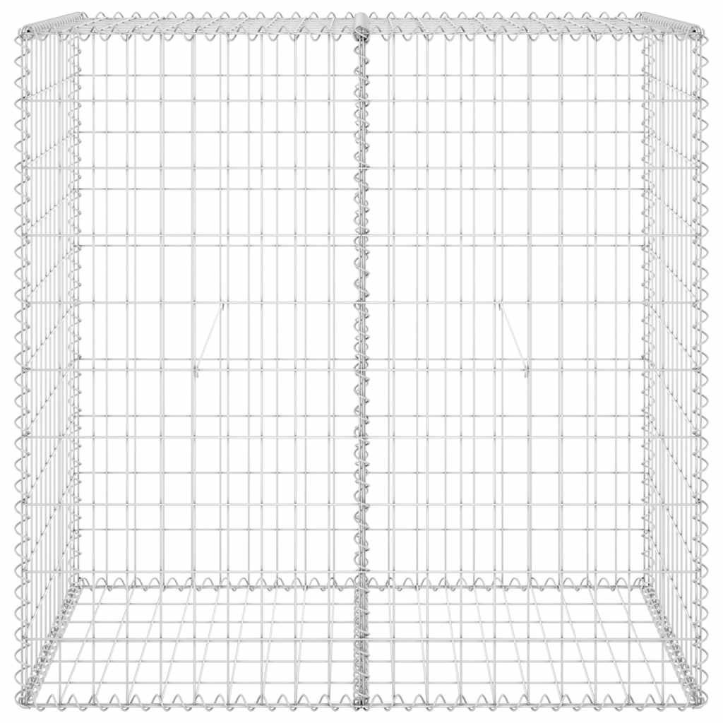 Габионна стена с капаци, поцинкована стомана, 100x60x100 см - VL147813 - Image 4