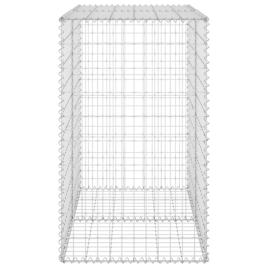 Габионна стена с капаци, поцинкована стомана, 100x60x100 см - VL147813 - Image 5