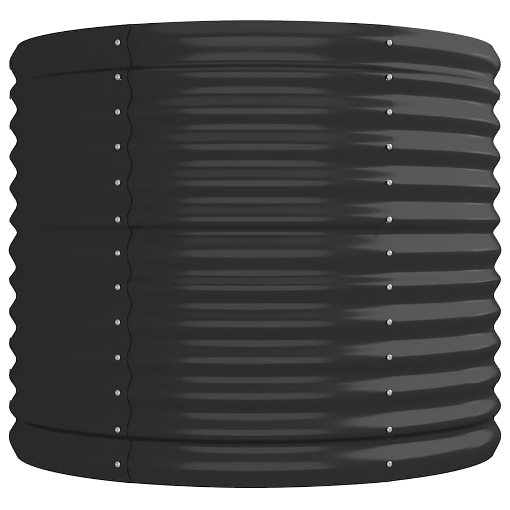 Градинска повдигната леха поцинкована стомана антрацит - VL318956 - Image 4