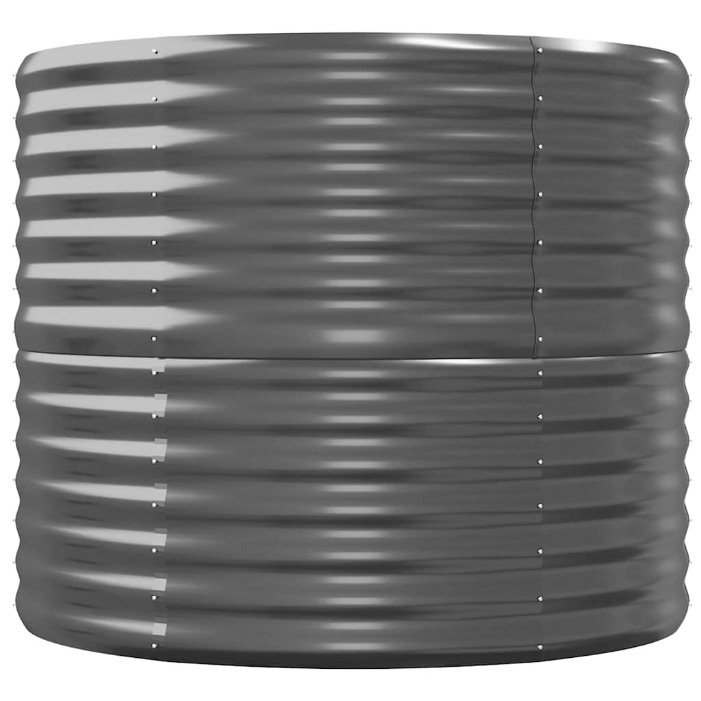 Градинска повдигната леха поцинкована стомана антрацит - VL318956 - Image 5