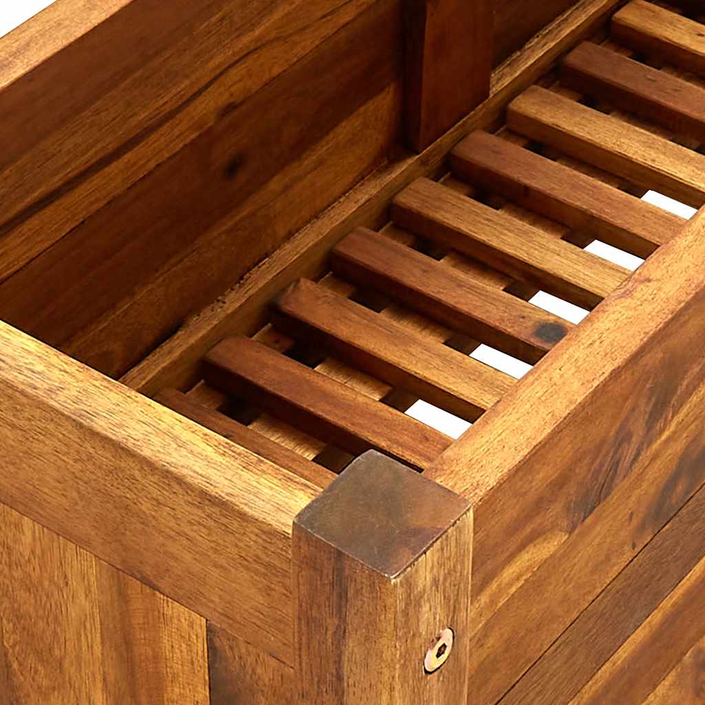 Градинска повдигната леха, акациево дърво, 76x27,6x25 см - VL41771 - Thumbnail 7