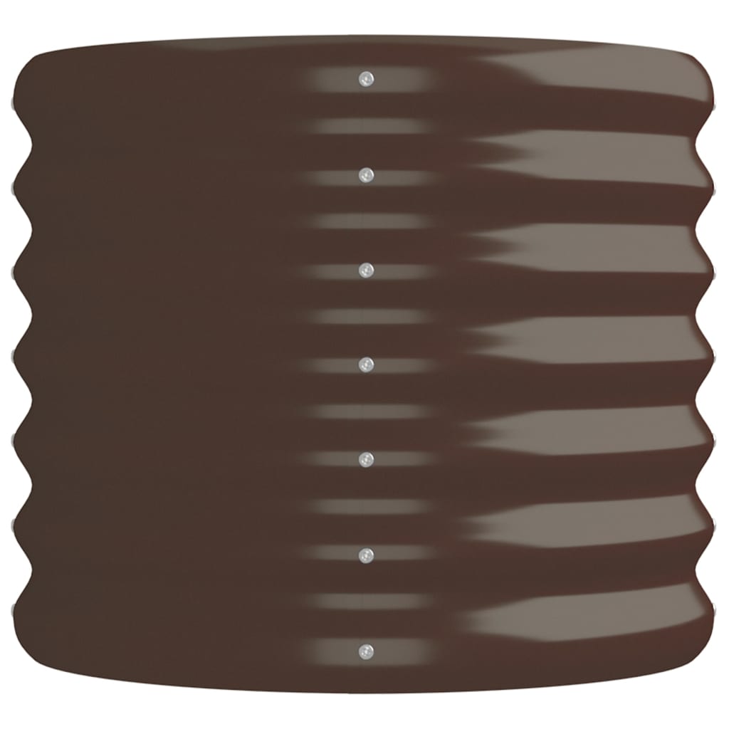 Градинска повдигната леха поцинкована стомана кафяво - VL318870 - Thumbnail 4