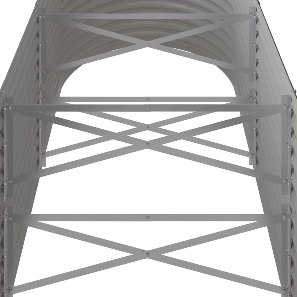 Градинска повдигната леха поцинкована стомана сиво - VL318954 - Image 5