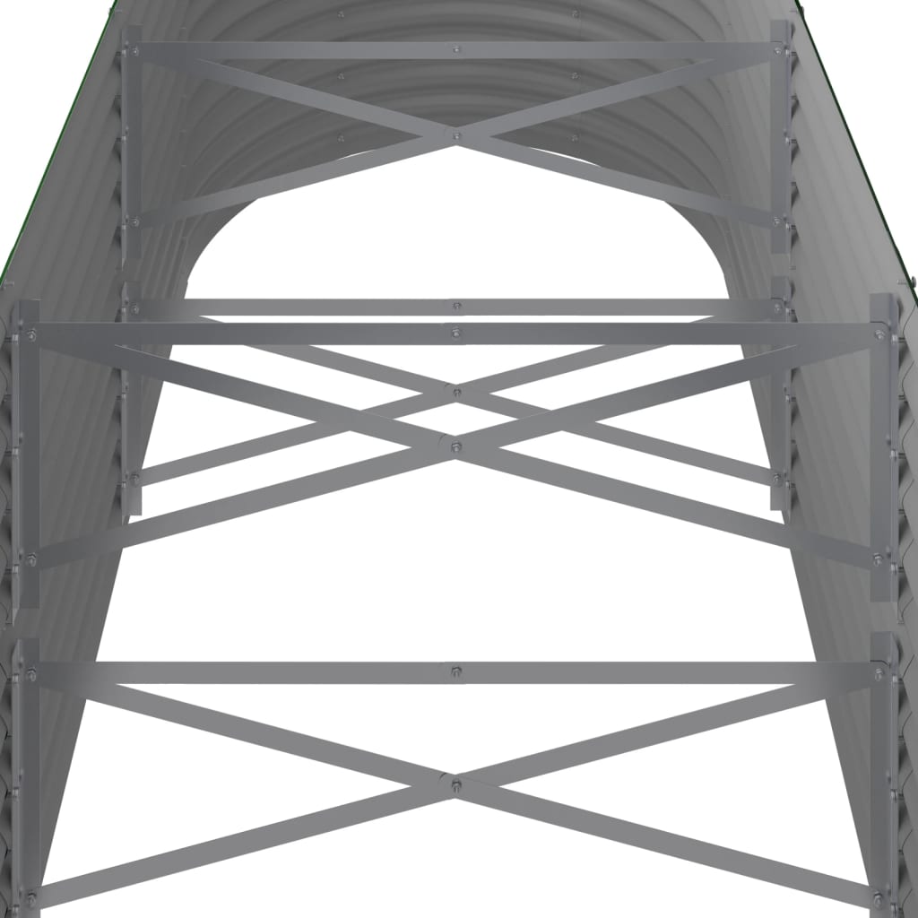 Градинска повдигната леха поцинкована стомана зелена - VL318958 - Image 5